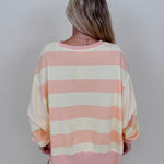 Halle Striped Sweatshirt - PAPER DOLL