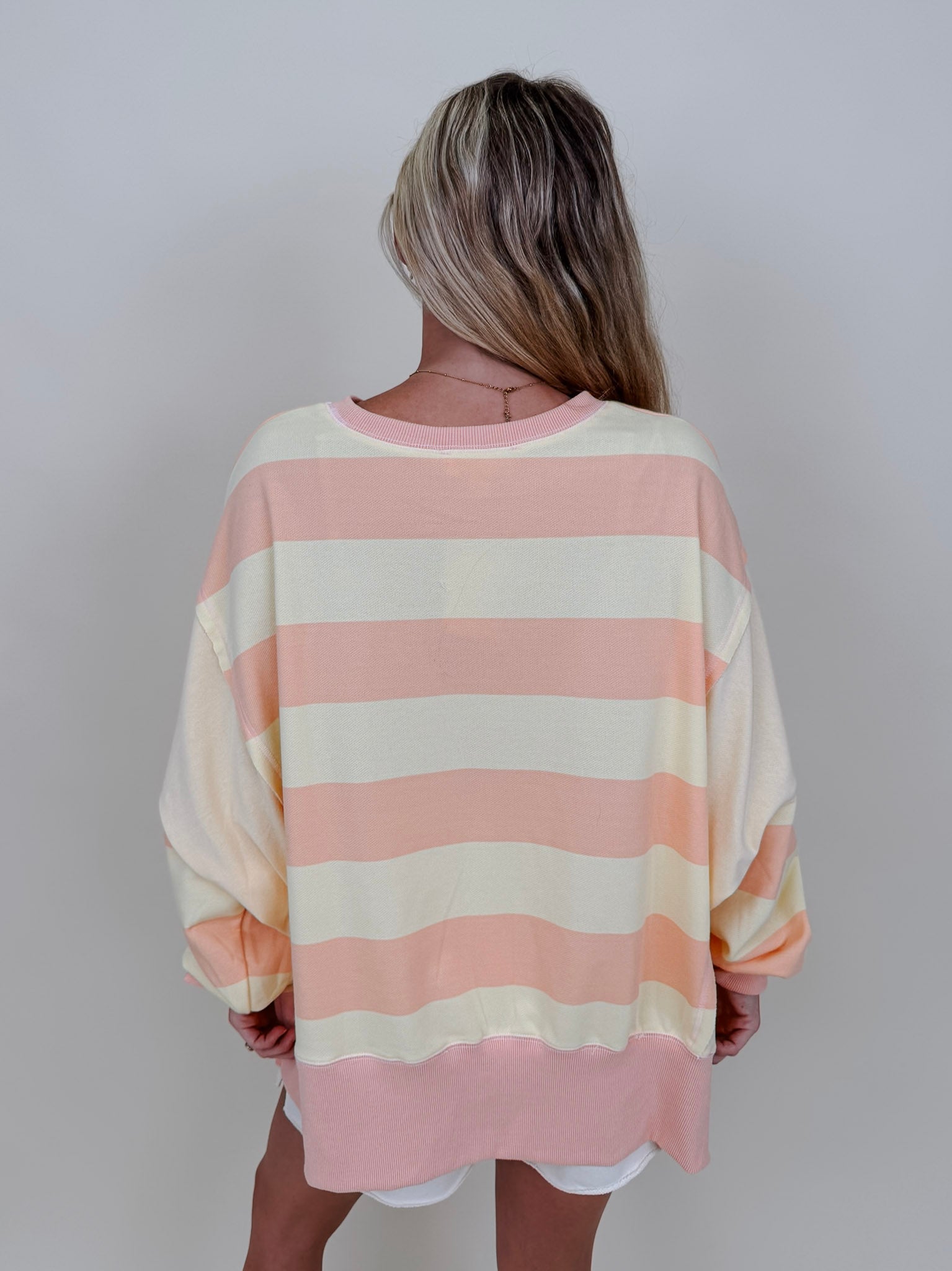 Halle Striped Sweatshirt - PAPER DOLL