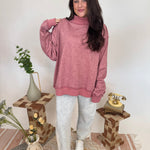 Make Amends Mock Neck Sweatshirt - PAPER DOLL