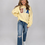USA Pattern Graphic Sweatshirt - PAPER DOLL