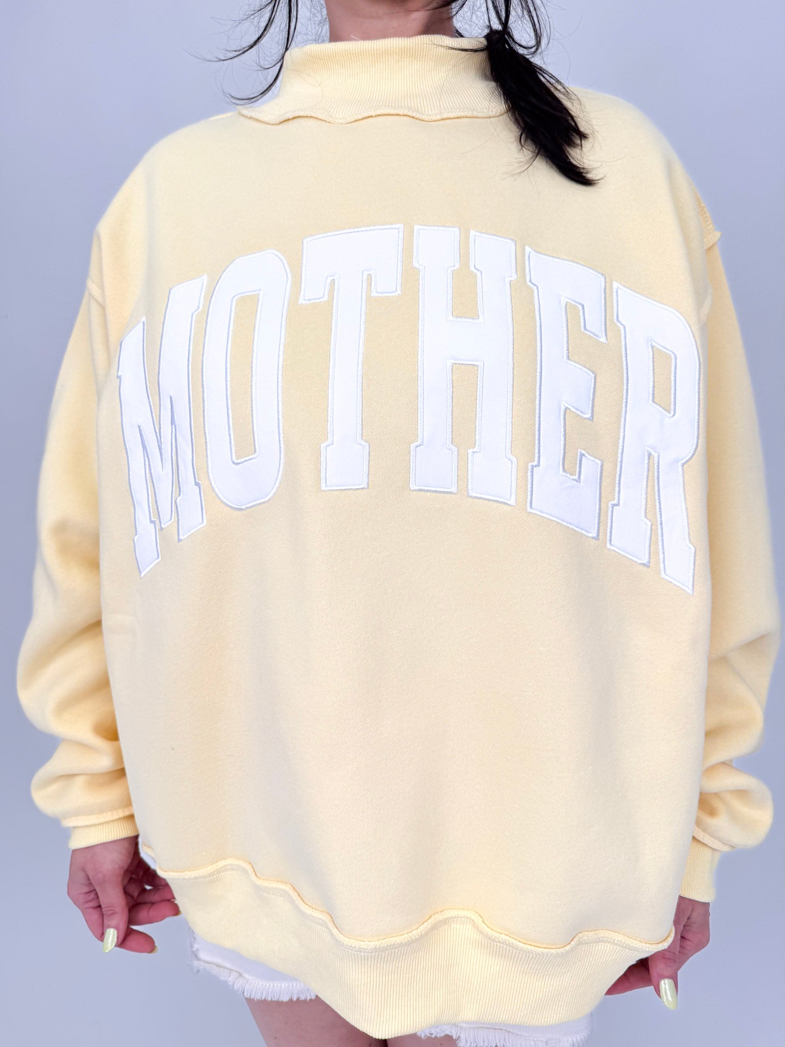 "Mother" Embroidered Sweatshirt - PAPER DOLL