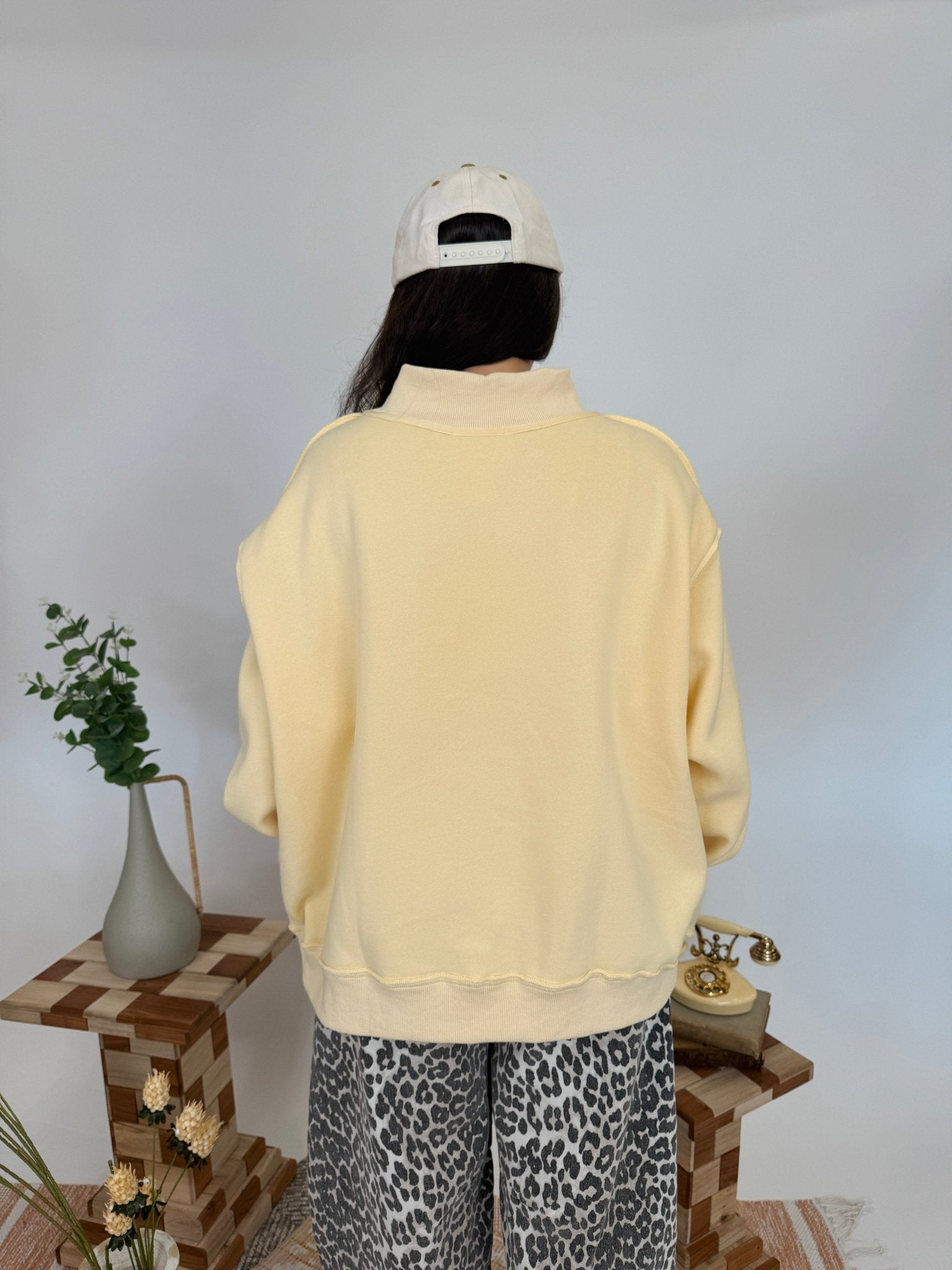 Make Amends Mock Neck Sweatshirt - PAPER DOLL