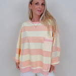 Halle Striped Sweatshirt - PAPER DOLL