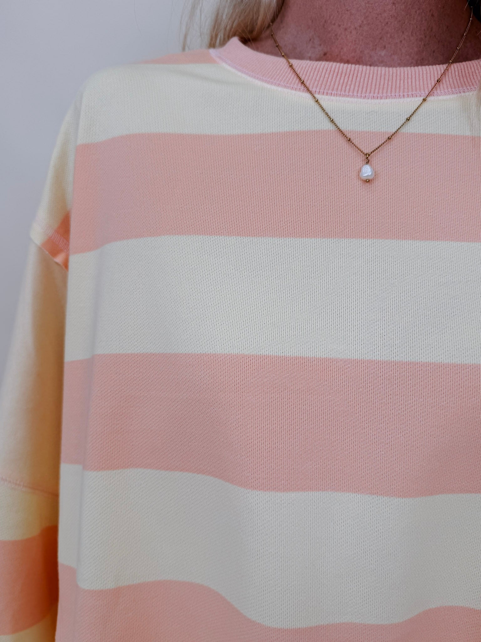 Halle Striped Sweatshirt - PAPER DOLL