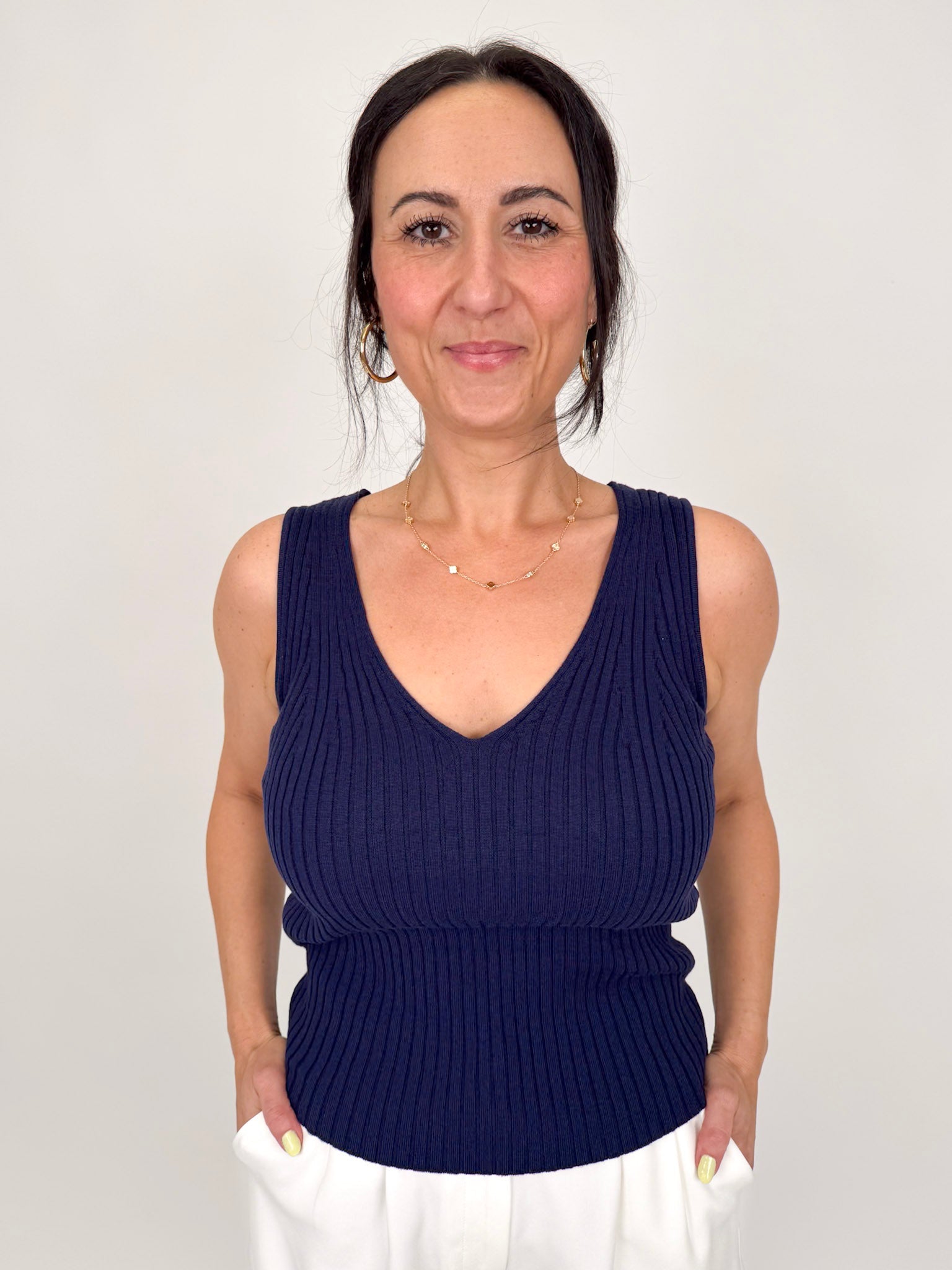 Logan V - Neck Tank - PAPER DOLL