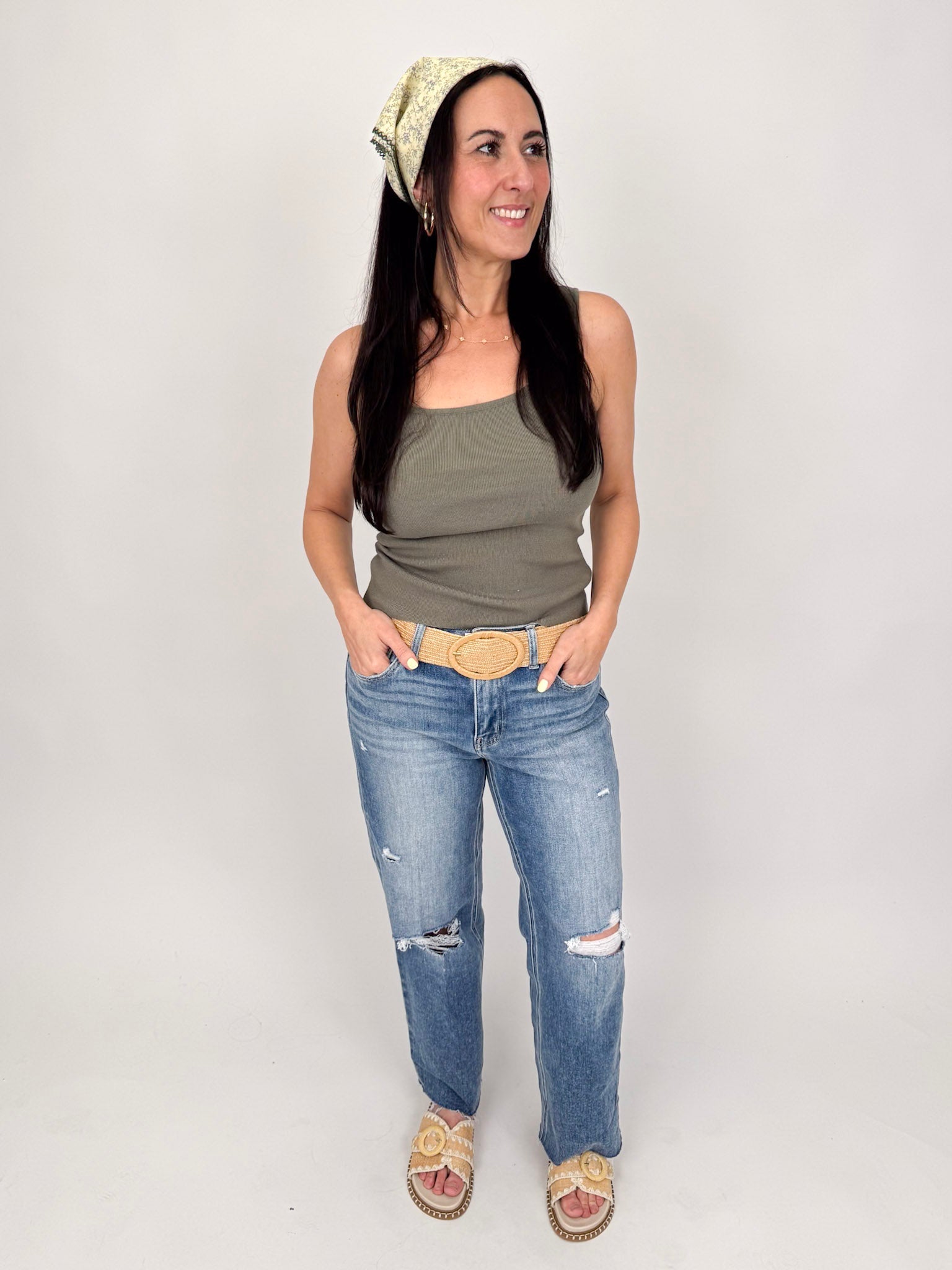 Giselle Square Neck Tank - PAPER DOLL