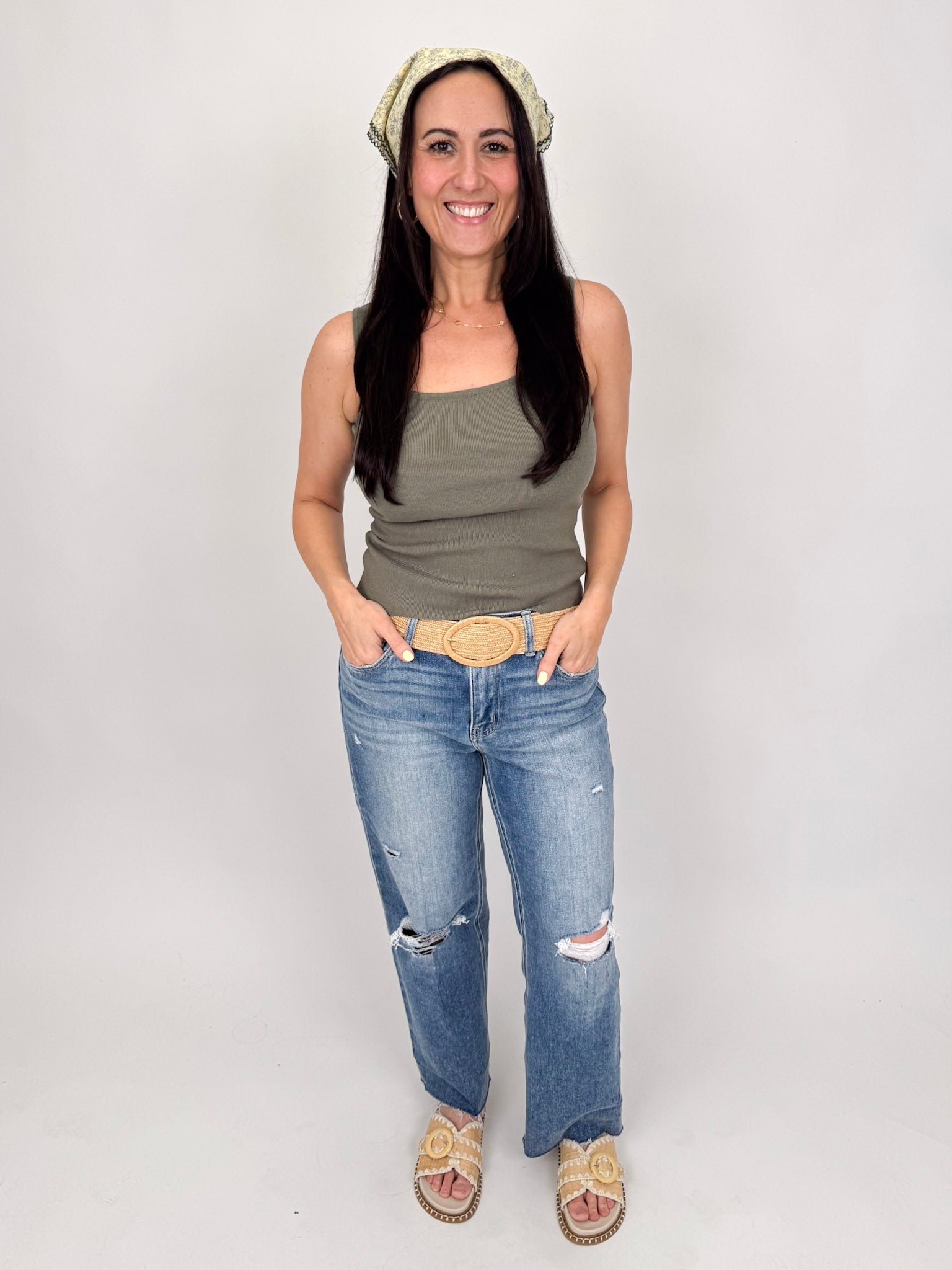 Giselle Square Neck Tank - PAPER DOLL