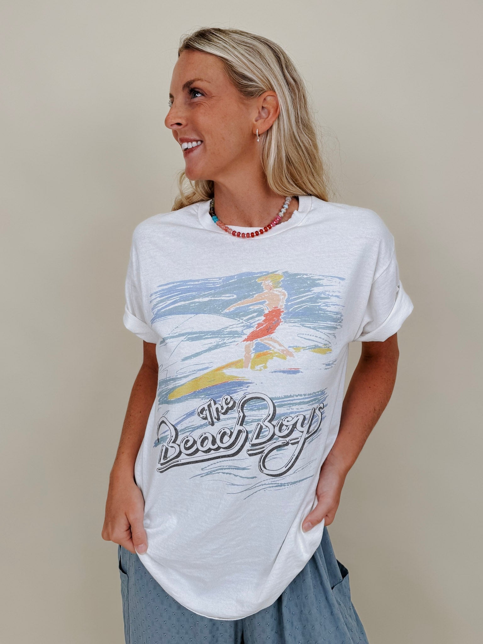 The Beach Boys 80s Surf Graphic Tee - PAPER DOLL