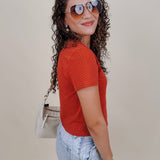 Brittany Polka Dot Jersey Tee - PAPER DOLL