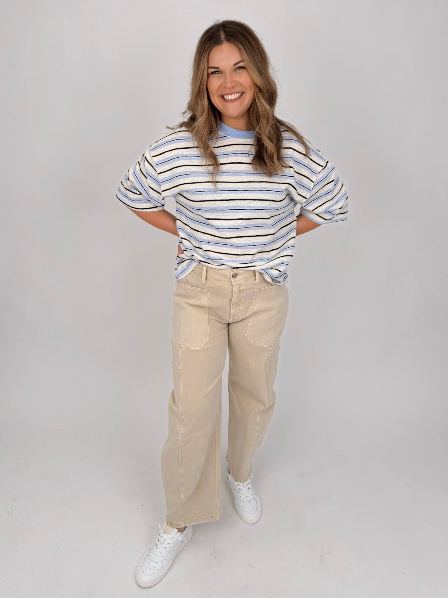 Alessandra Striped Tee - PAPER DOLL