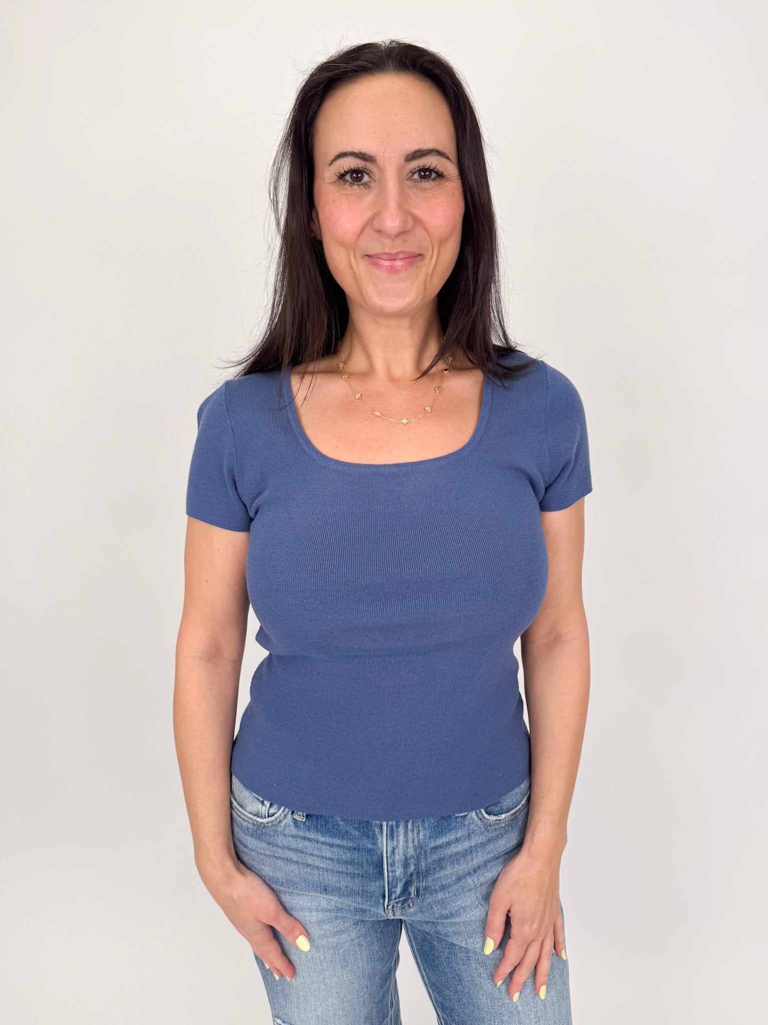Thea Square Neck Top - PAPER DOLL
