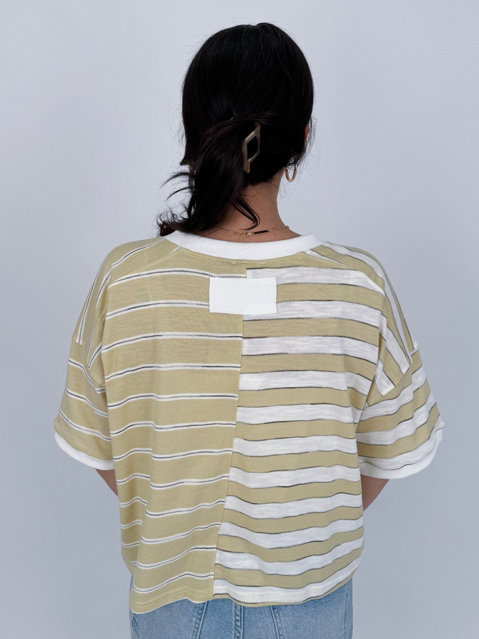 Opal Striped Tee - PAPER DOLL