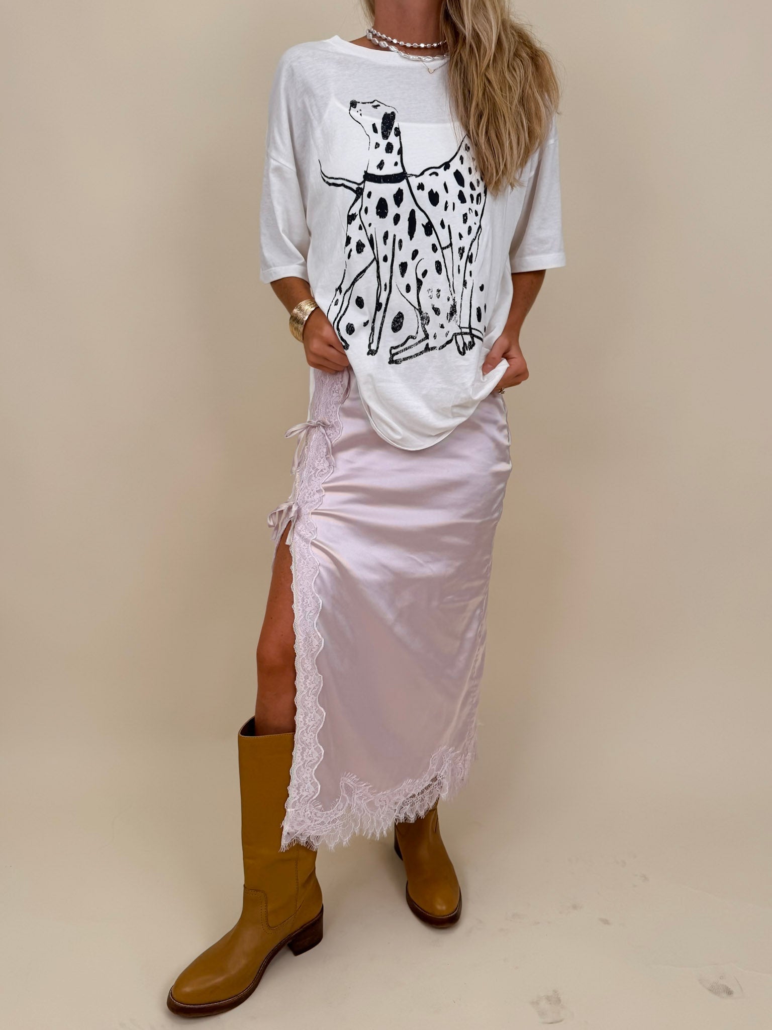 Dalmatian Graphic Tee - PAPER DOLL