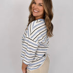 Alessandra Striped Tee - PAPER DOLL