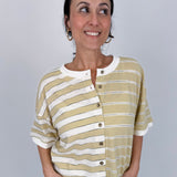 Opal Striped Tee - PAPER DOLL