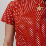Brittany Polka Dot Jersey Tee - PAPER DOLL