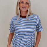 Jessie Contrast Neck Band Tee - PAPER DOLL