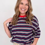 Alessandra Striped Tee - PAPER DOLL