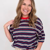 Alessandra Striped Tee - PAPER DOLL