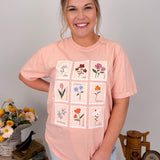 Fruits of the Spirit Vintage Stamps Graphic Tee - PAPER DOLL