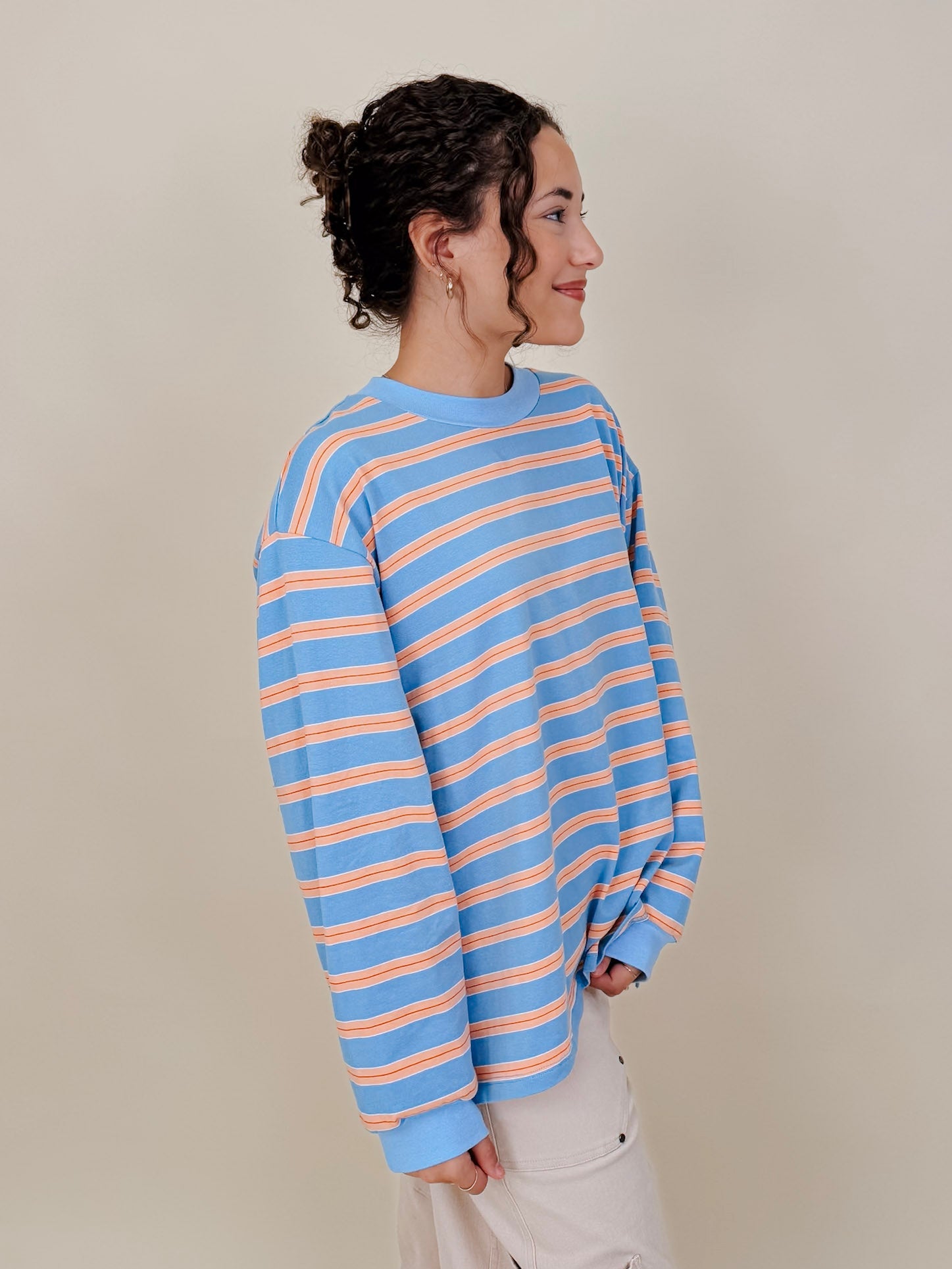 Dora Striped Long Sleeve Tee - PAPER DOLL