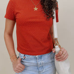 Brittany Polka Dot Jersey Tee - PAPER DOLL