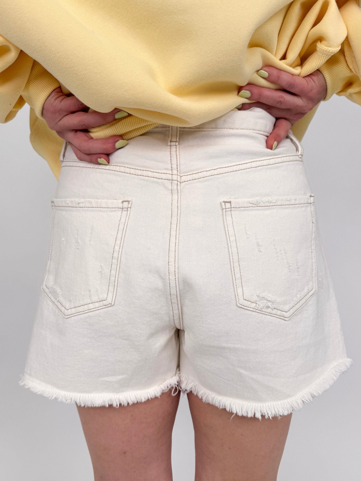 Sand Dollar Denim Shorts - PAPER DOLL