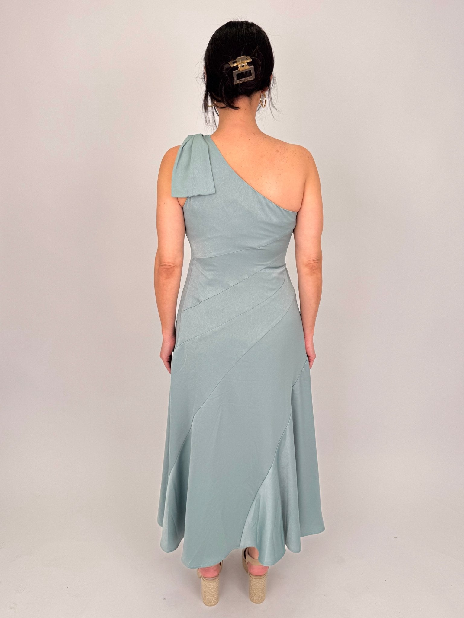 Stay Graceful One Shoulder Midi Dress - PAPER DOLL