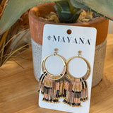 Painted Desert Fringe Earrings - PAPER DOLL